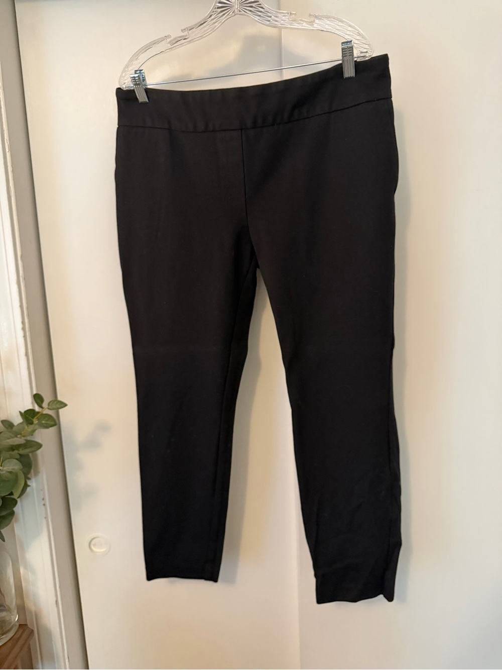 Two pair-Dalia Black Ankle Ponte Stretch Pants